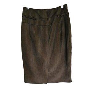 Worthingtons Pencil Skirt Size 12 Brown Pinstripe